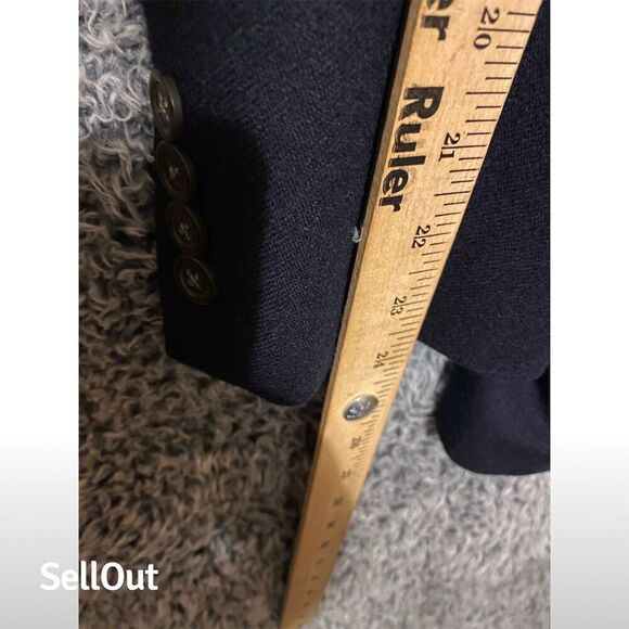 Lauren Ralph Lauren Men's Black Wool Cashmere Blazer Sport Coat L - Picture 7 of 10